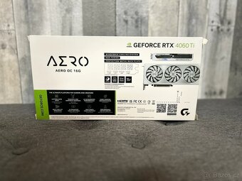 Nvidia RTX 4060ti 16GB OC Gigabyte Aero - 6