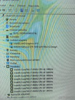 Herní notebook i7/20GB ddr4/GTX1650/1TBssd Windows 11 - 6