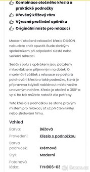 relaxační křeslo s podnožkou - 6