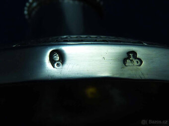 SPECIÁLNÍ ANTIKOUTNÍ STŘÍBRNÉ SVÍCNY, PÁR, AUGSBURG, CCA 180 - 6