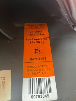 Autosedačka isofix  13-36kg - 6