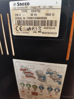 Prodám automatický kávovar Saeco Intelia Evo 8752 - 6