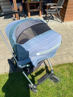 Kočárek kombinovaný BabyDesign Bueno tyrkys - 6