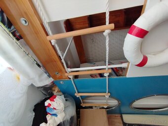 Dětská dvoupatrová postel ve tvaru lodi Polárka - 6
