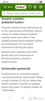 Měřič krevního tlaku Tensoval - 6