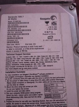 Pevný disk Seagate Barracuda 7200.7, 40 - 6