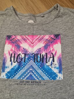 Hot tuna dívčí tričko 8 let šedé pěkný stav - 6