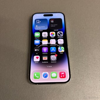 iPhone 14 Pro 128GB silver, bez škrábance, rok záruka - 6