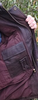 Pánská kožená parka, pravá skopová broušená kůže - 6
