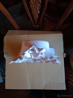 Pěkné funkční růžové porcelánové hodiny - 6