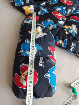 Vatovaná bunda H&M 98/104 + rukavice 110/116 - 6