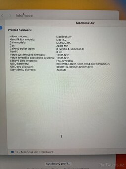 Apple MacBook Air 13, M2, 8GB RAM/512GB SSD, 2022, Stříbrný - 6