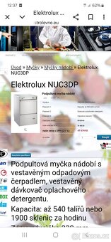 Myčka nádobí podpultová gastro - 6