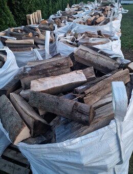 Štípané suché tvrdé palivové dřevo ve vaku - 40cm - 6