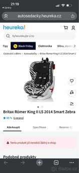 Britax Römer King II LS 2014 Smart Zebra - 6