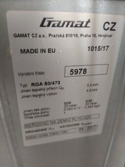 Plynová kamna Gamat 473 - 6