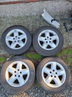 Original ALU 16" Opel Omega 5x110 Celoroční pneu - 6
