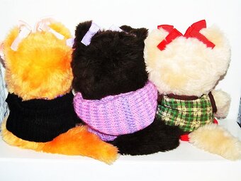 Mončičák mončičáci, monchhichi vzácná Nyamy koťata 3 druhy - 6
