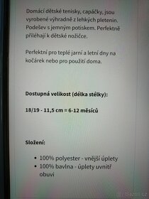 Textilní capáčky pro miminko - 6
