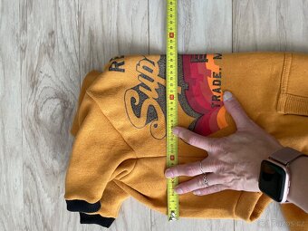 Teplá psí bavlněná mikina, svetr, hořčicový obleček 🐾 délka - 6