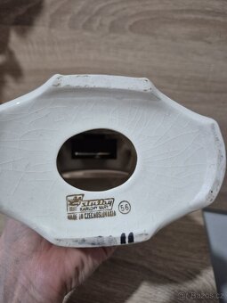 Porcelánové hodiny - secesní dekor - 6