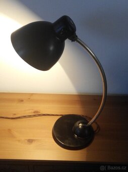 Starožitná industriální stolní lampa Bauhaus - 6