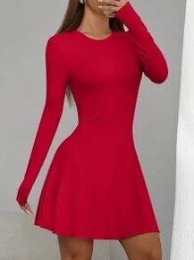 Krátké šaty červené - M - 6