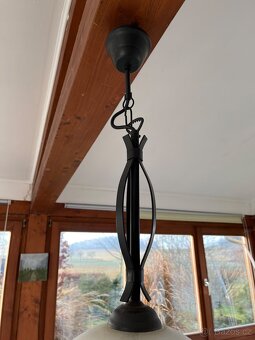 Lustr sklo bílé - AKCE doprava - 6