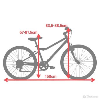 Dětské 24" trekové kolo 100 9–12 let BTWIN - 6