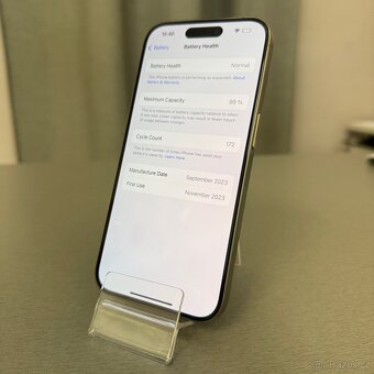 iPhone 15 Pro 128GB, pěkný stav, 12 měsíců záruka - 6