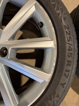 Alu kola TERON R17 5x112 ET49 + letní pneu 225/45 R17 - 6