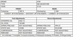 KTM 890 Adventure 2021-2023 / pružiny vidlicové - 6