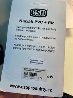 Kluzné návleky na židle, PVC, s filcem, nové, nepouž. - 6