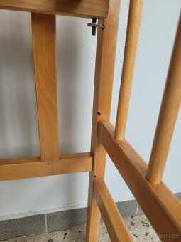 Dětská postýlka - světlé dřevo, s velmi kvalitní matrací - 6
