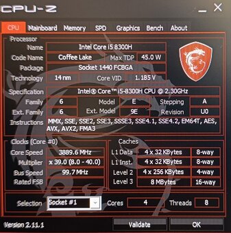 Notebook MSI, RTX 1050/intel core i5/16GB/1TB - 6
