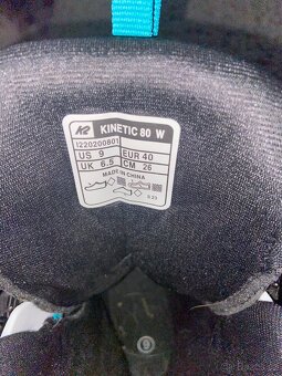 Prodám nové kolečkové brusle K2 Kinetic 80W. - 6