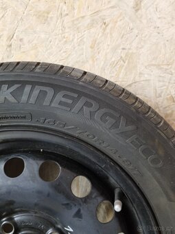2ks VW originální plechové disky vč. pneu Hankook 165/70 R14 - 6