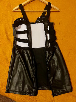 Dámské Wetlook sexy šaty vel. XS-S - 6