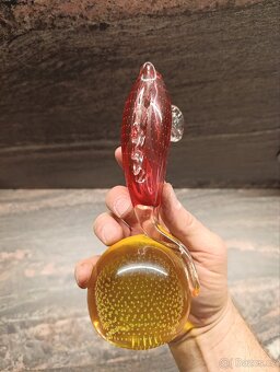 Váza hutní sklo ÚUŘ Praha sklárna Škrdlovice - 6