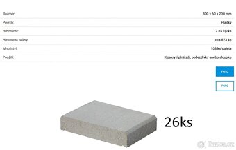 Prodám betonové tvarovky KB Blok - bílé - 6