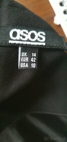 Asos černé luxusní šaty vel.14 - 6