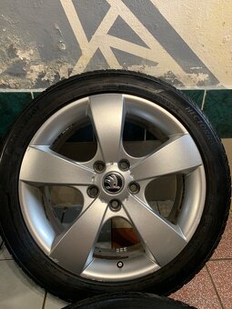 Alu kola Škoda R17 5X112 LETNÍ PNEU 225/45 R17 PEGASUS - 6