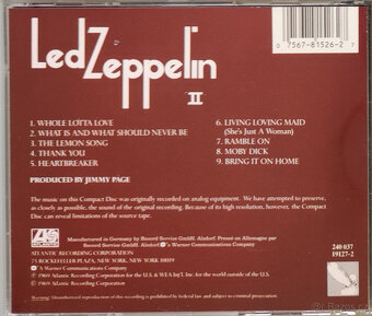 CD Led Zeppelin: I / II - 6