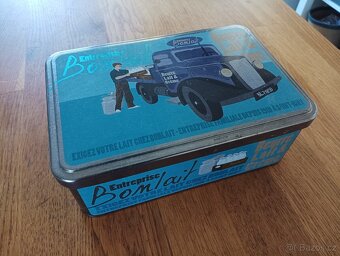 PLECHOVÁ KRABIČKA MASSILLY BONLAIT FRANCIE - 6