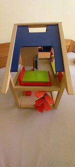 Detsky dreveny domecek pro mini panenky - 6