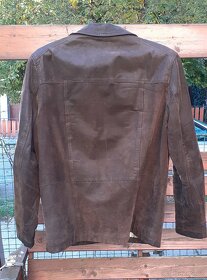 pánský semišový kabátek vel. 52 (hnědý, jarní/podzimní) - 6