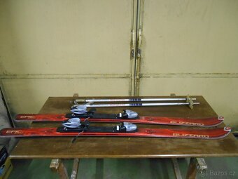 Lyže Blizzard 159cm s vázáním a hůlkami - 6