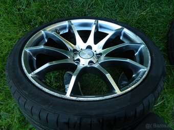 alu kola 5x108 r18+letní pneu - 6