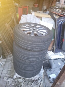 Komplet 4 kol s elektrony a pneu na VW Passat B6, letní - 6