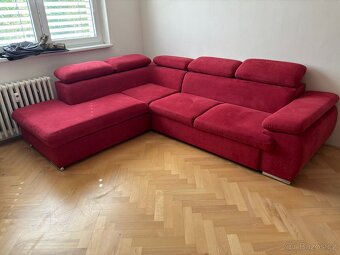Rohová sedací souprava - super stav, záruka - 6